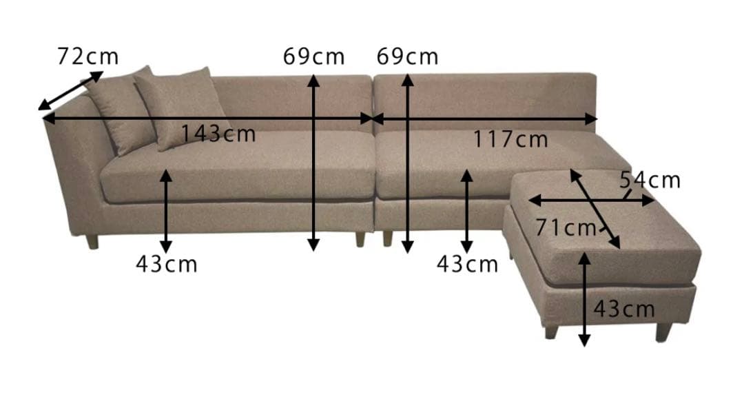 美品　NOCE ソファ8041 ライトグレー　大阪市内引取り可　お値引き相談可