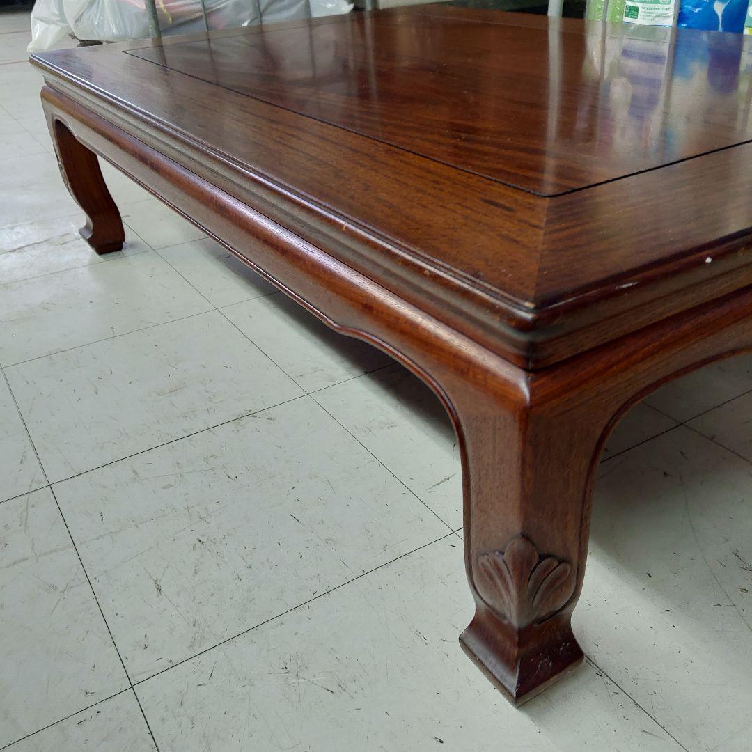 中森喜三郎作 座卓 花梨 天然木 座敷机 ローテーブル 作家物 伝統工芸 漆塗り