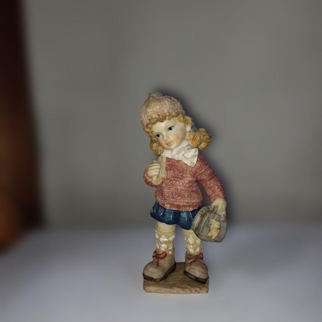 陶器製少女像 アンティーク風