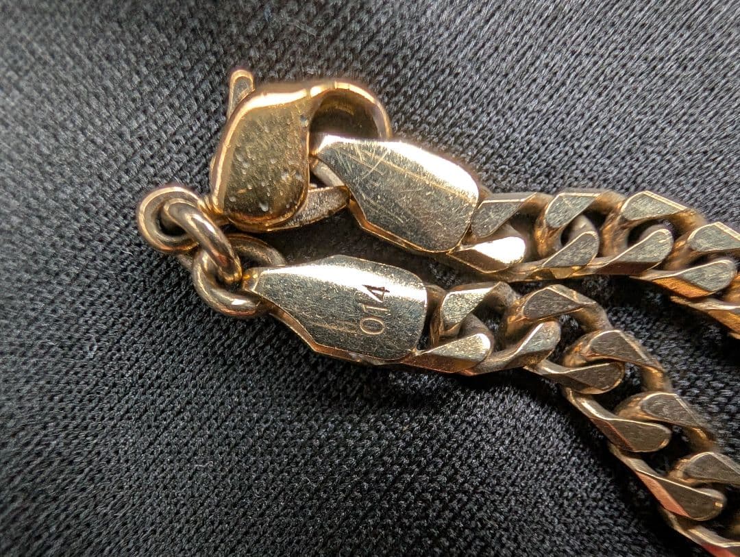 喜平ネックレス　33グラム　8面ダブル　 ダイヤ入りトップ付き