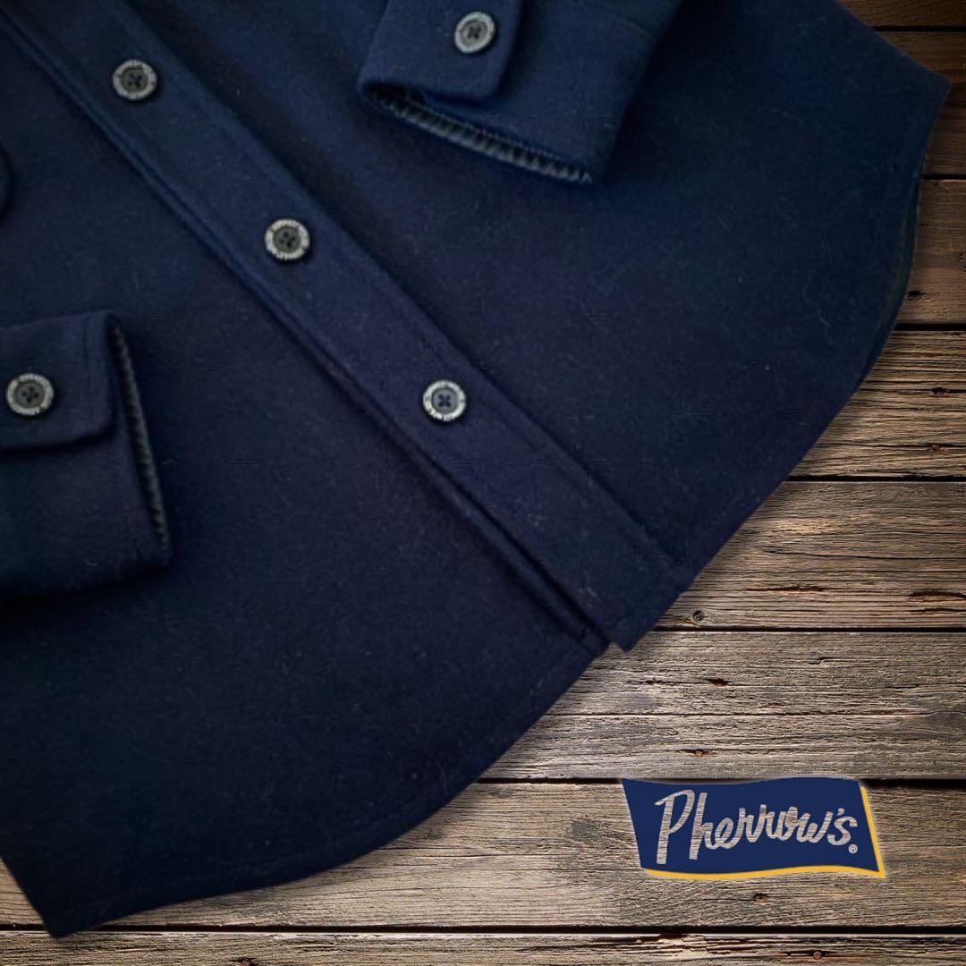 『人気◎』Pherrow's(フェローズ)ウールメルトンCPOシャツジャケット
