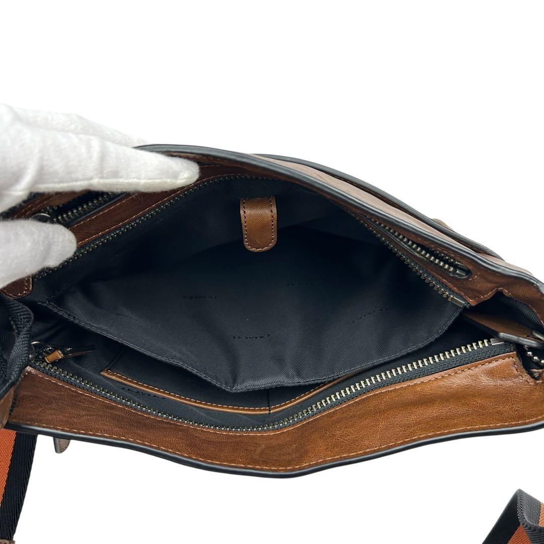 コーチ COACH レザー ショルダーバッグ メッセンジャーバッグ