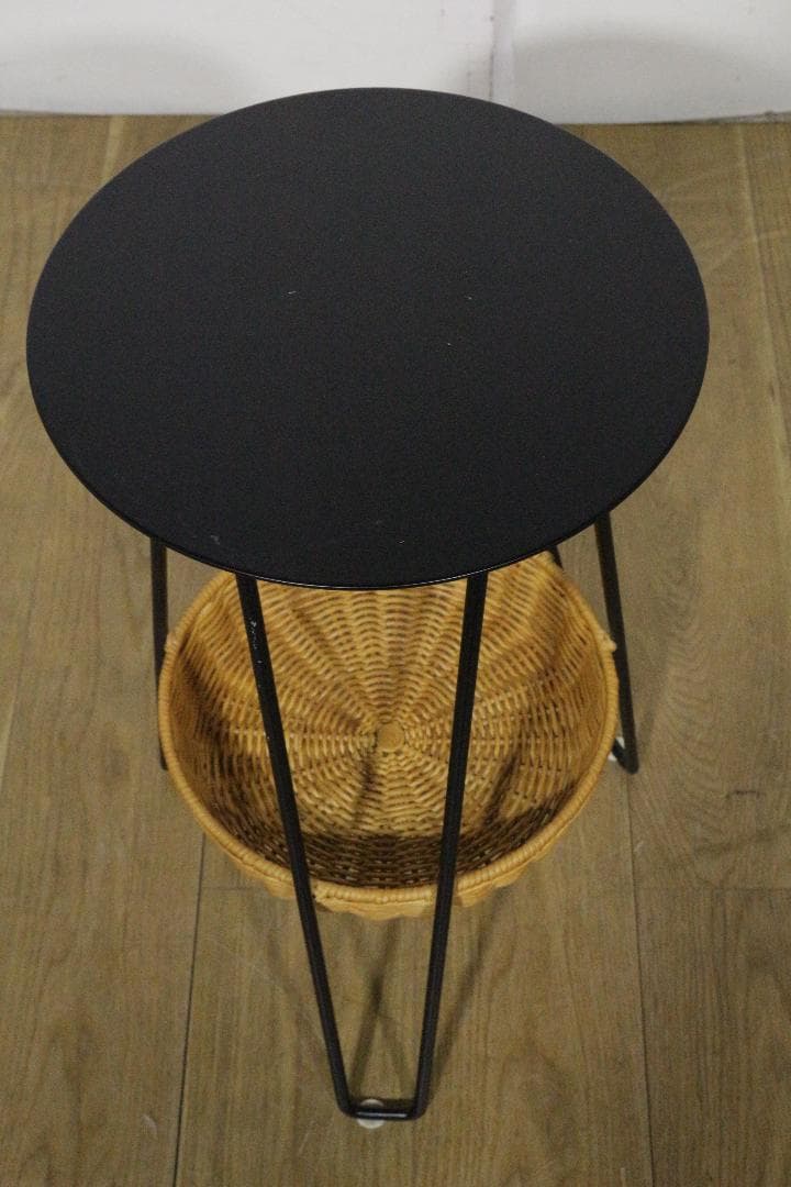 MUJI無印良品ＩＤＥＥイデー★ＷＡＬＬＡＢＹ　ＳＩＤＥ　ＴＡＢＬＥ　Ｂｌａｃｋ