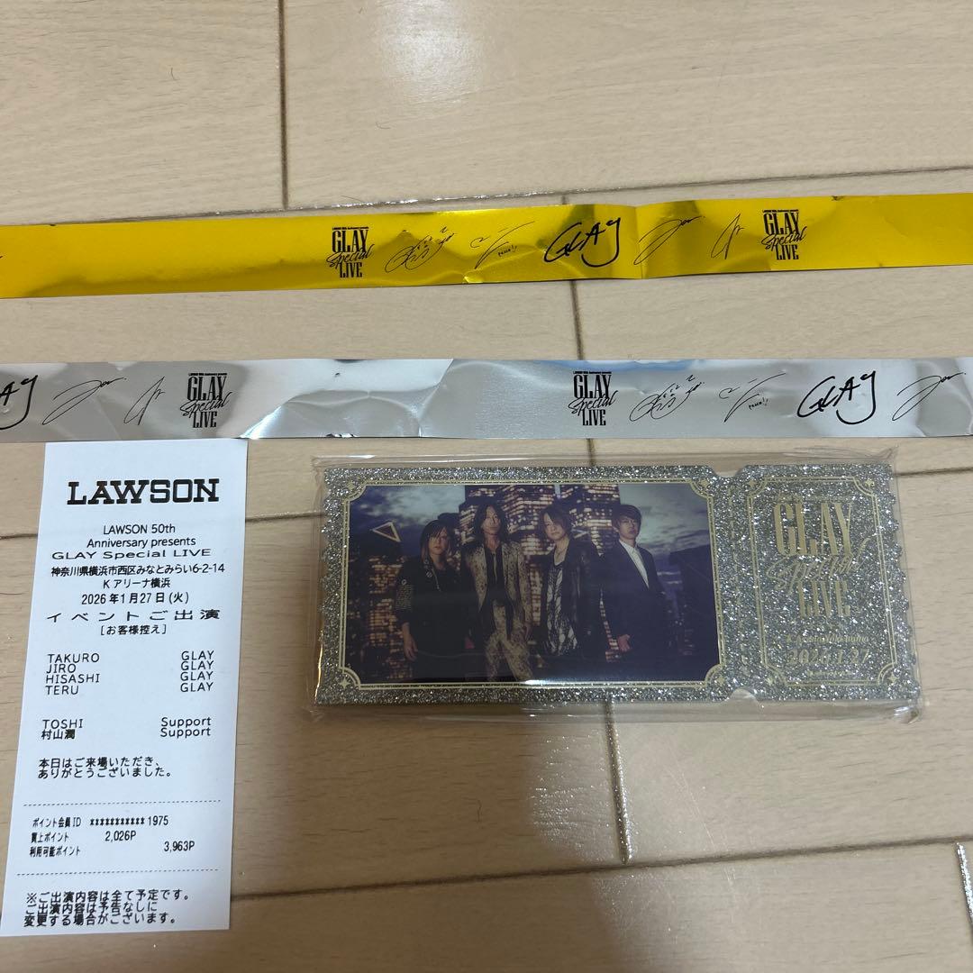 GLAY グレイ　 ライブ　アクリルブロック　50周年　スペシャル　グッズ