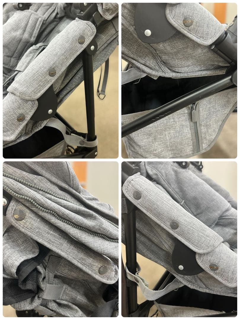 良好 AirBuggy エアバギー COCOココダブル 双子用 レインカバー付き