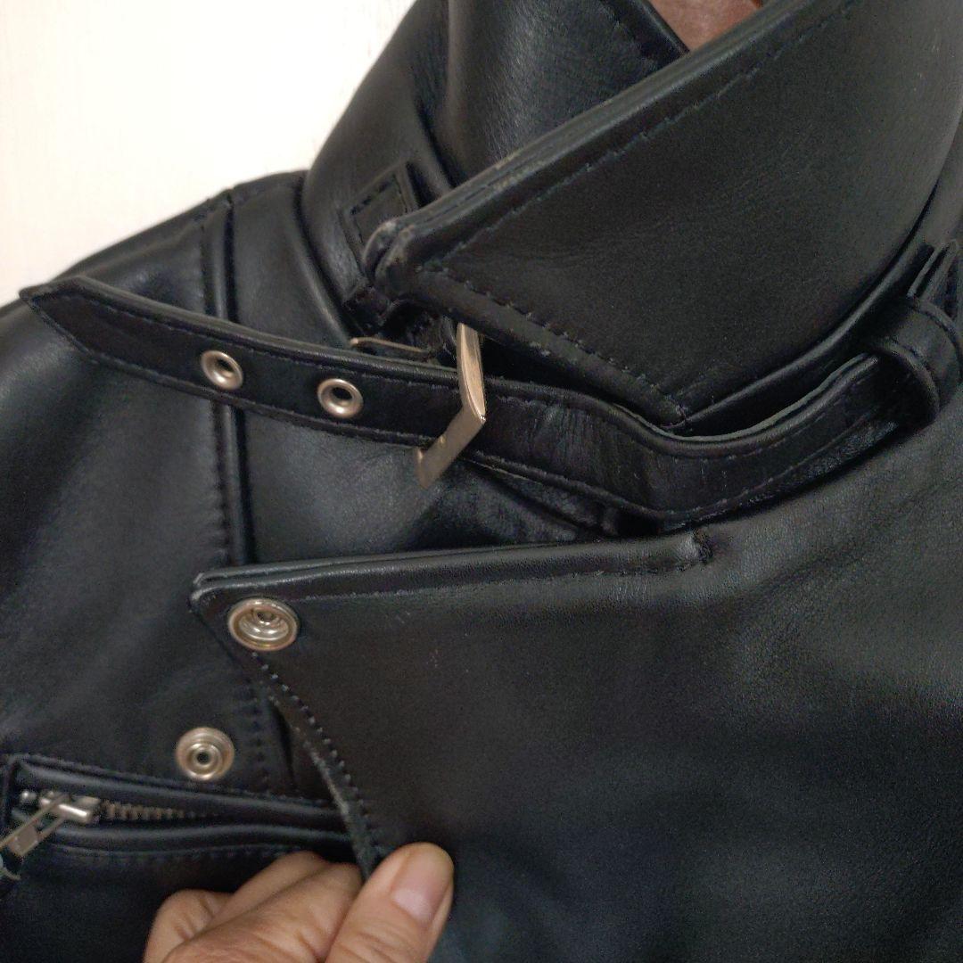 KADOYA ダブルライダースジャケット S 黒