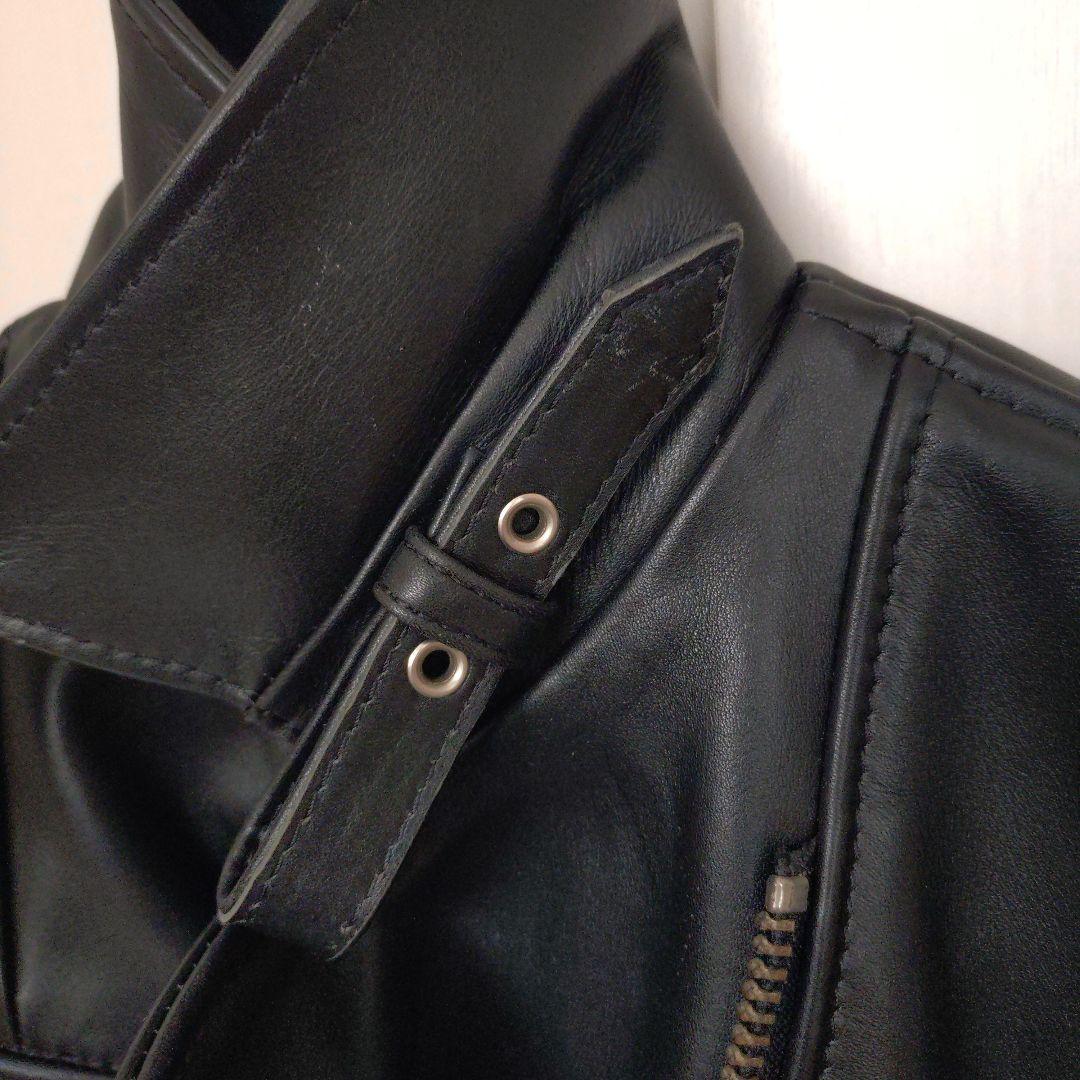 KADOYA ダブルライダースジャケット S 黒