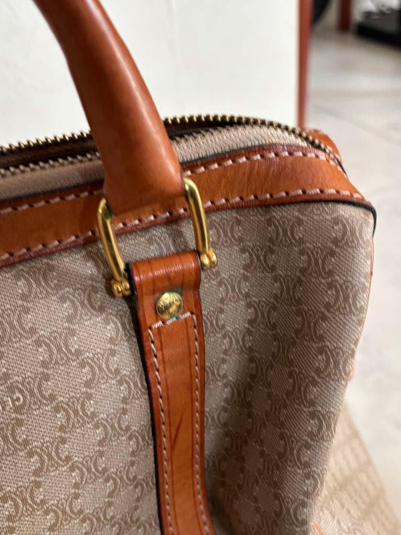 CELINE オールドセリーヌ PVC 総柄 マカダム ミニボストン