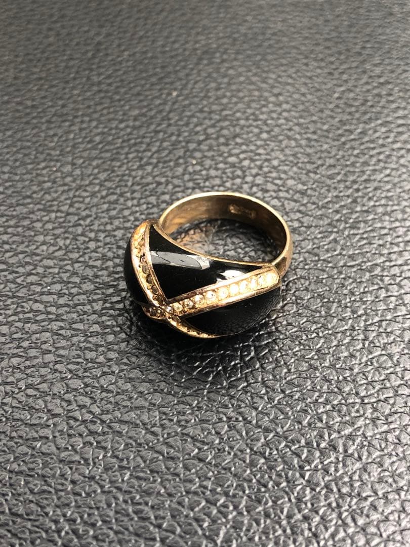 アクセサリー Vintage Christian Dior Line Stone Ring