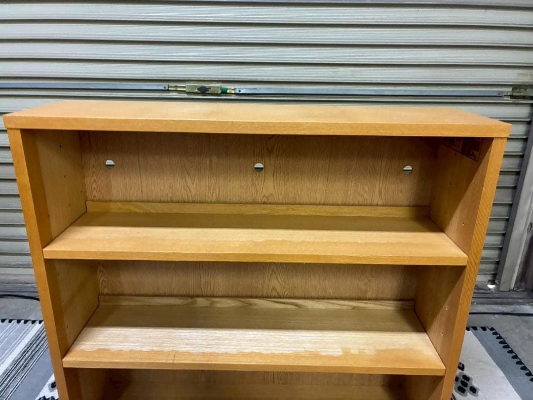 無印良品 オーク材薄型ラック・ワイド小・奥行22cm 廃盤品