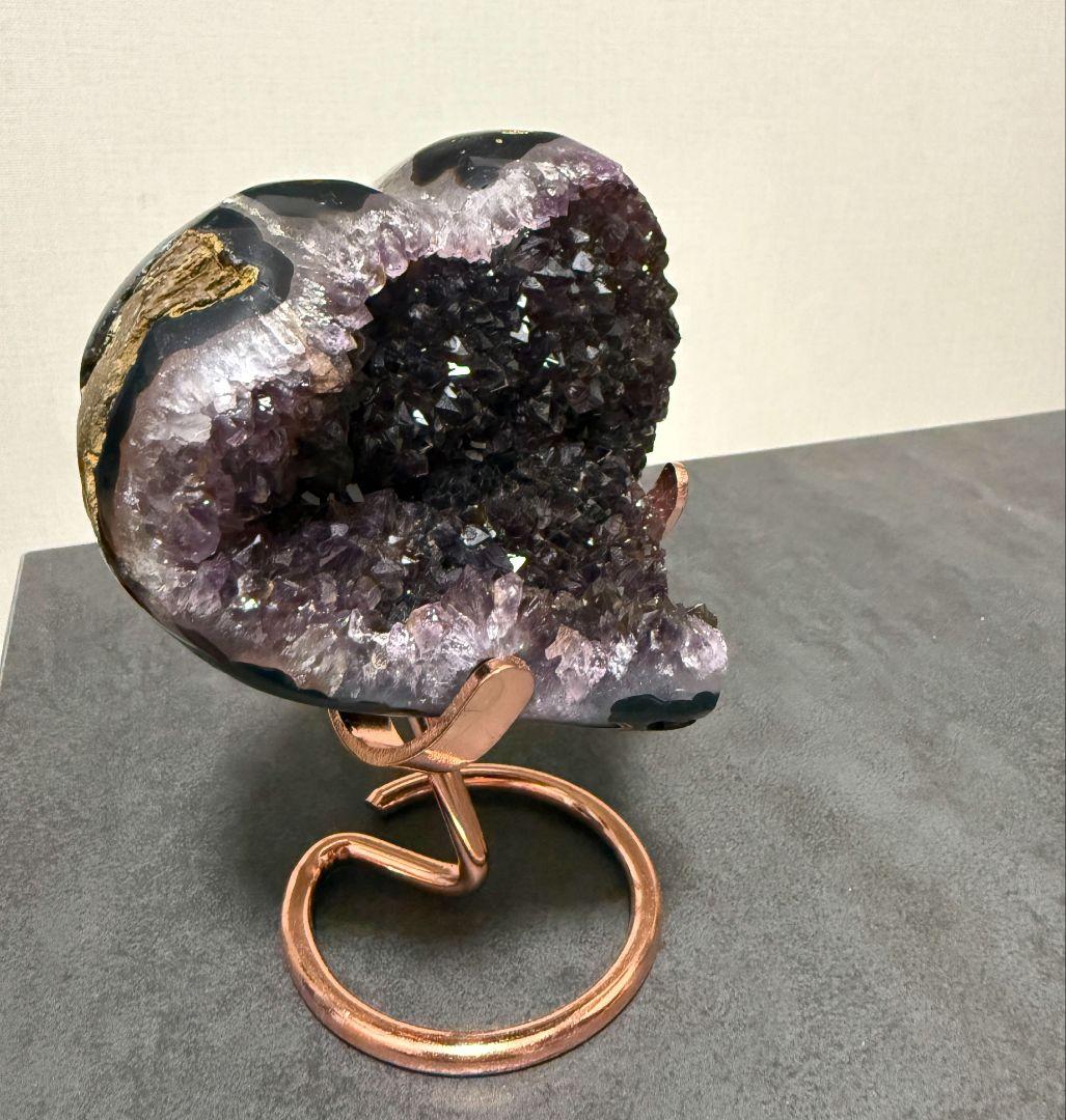 【希少・共生】アメジスト クラスター（カコクセナイト共生）