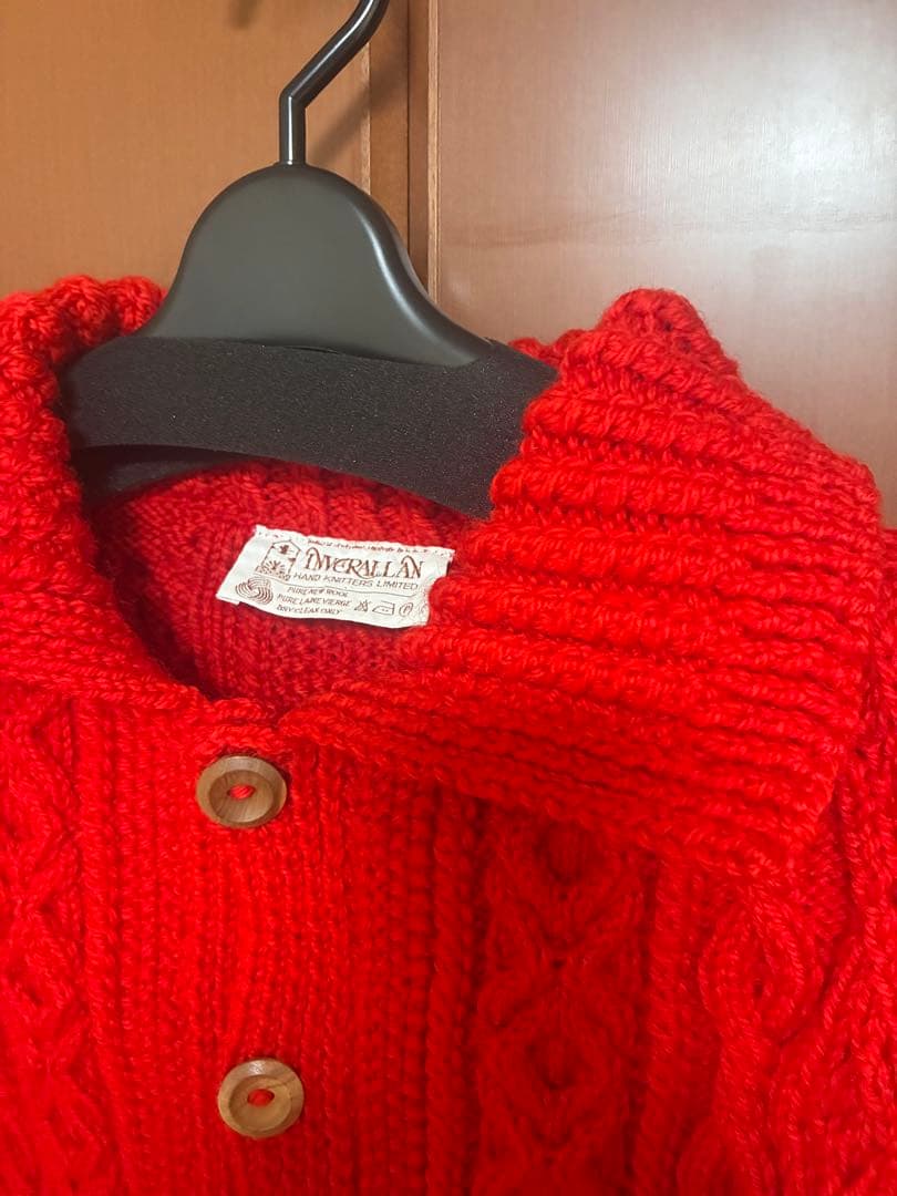 INVERALLAN インバーアラン　襟付カーディガン　茶タグ　クリーニング済