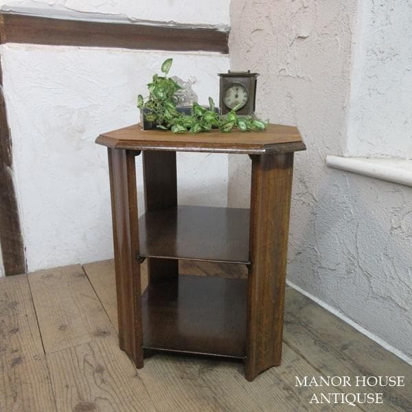 イギリス アンティーク 家具 CC41 ブックテーブル 本棚 英国 6481d