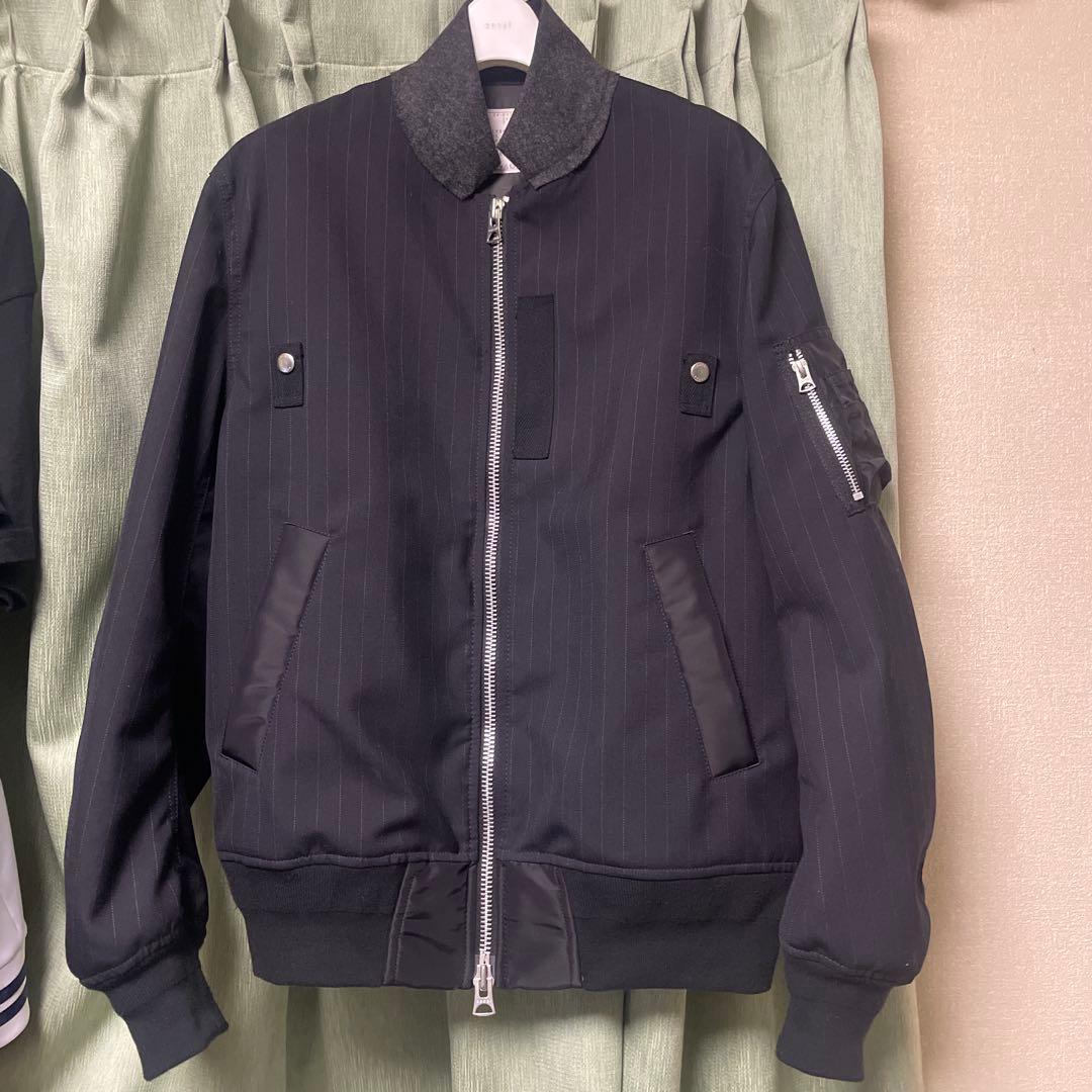ジャケット・アウター sacai stripe blouson 24-03339M