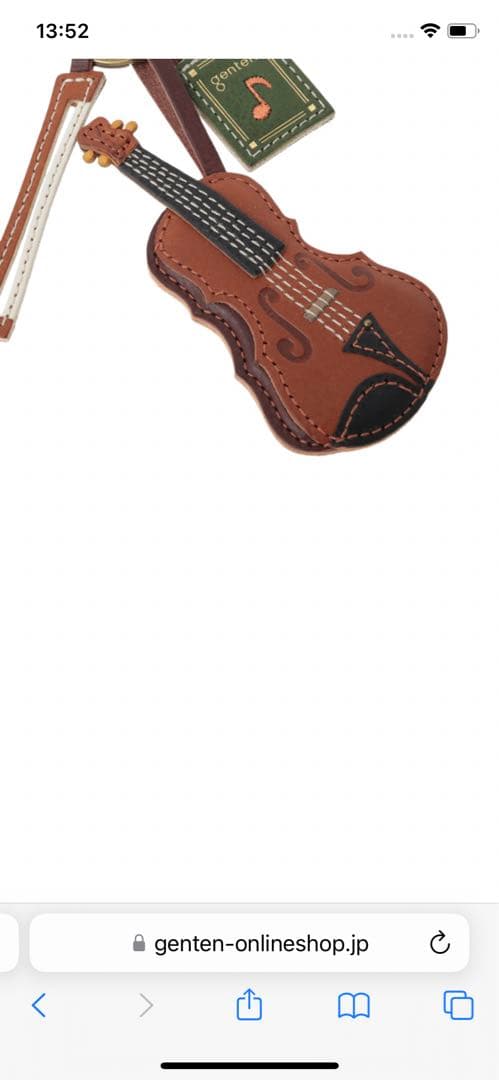 genten ゲンテン　チャーム「ヴァイオリン」