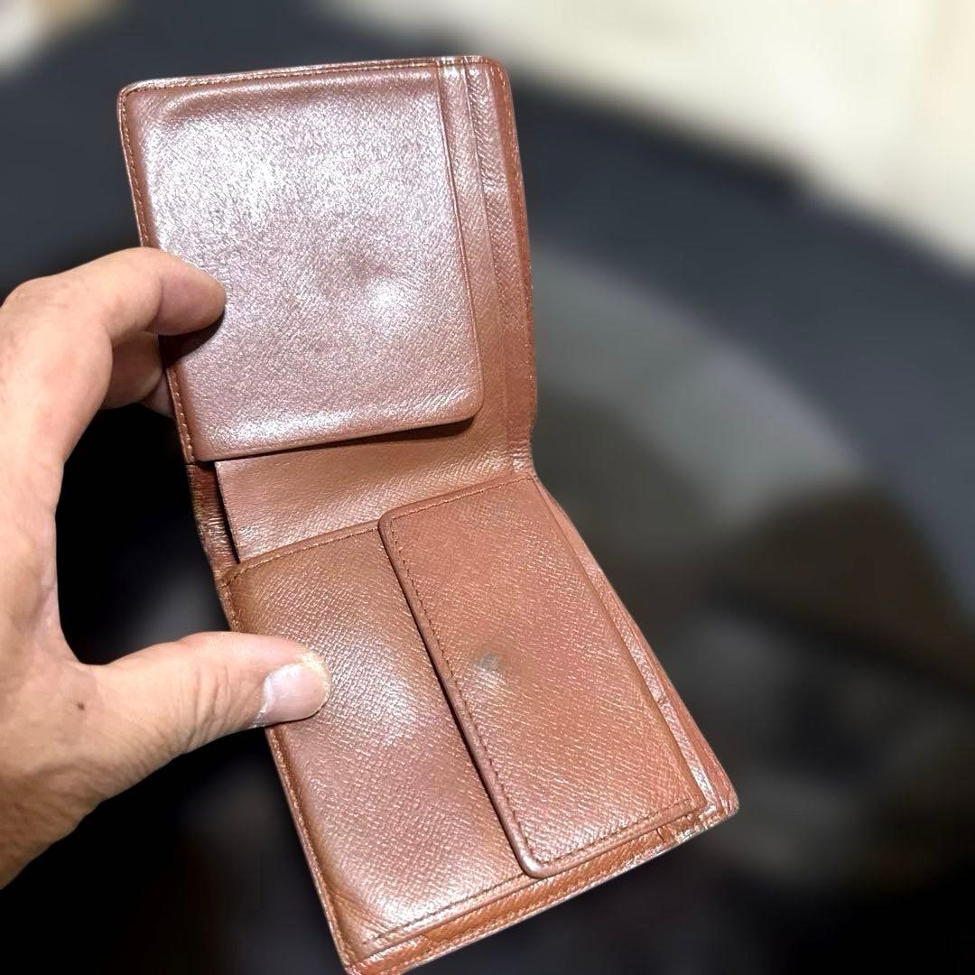 15☆優良品☆ヴィンテージ モノグラム♪2つ折り財布★ポケットあり