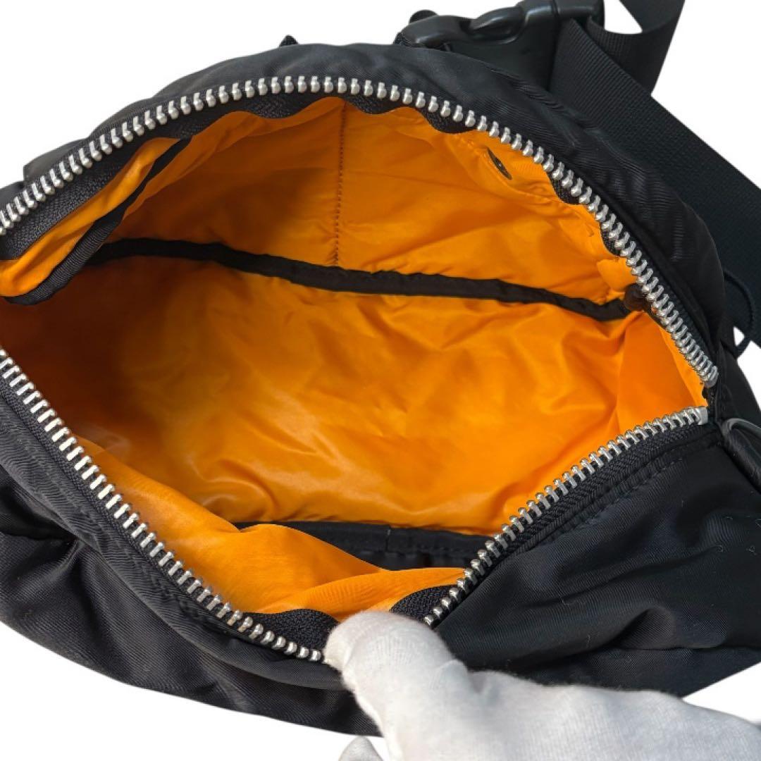 【良品】PORTER ブラック ボディバッグ タンカー ウエストバッグ 正規品