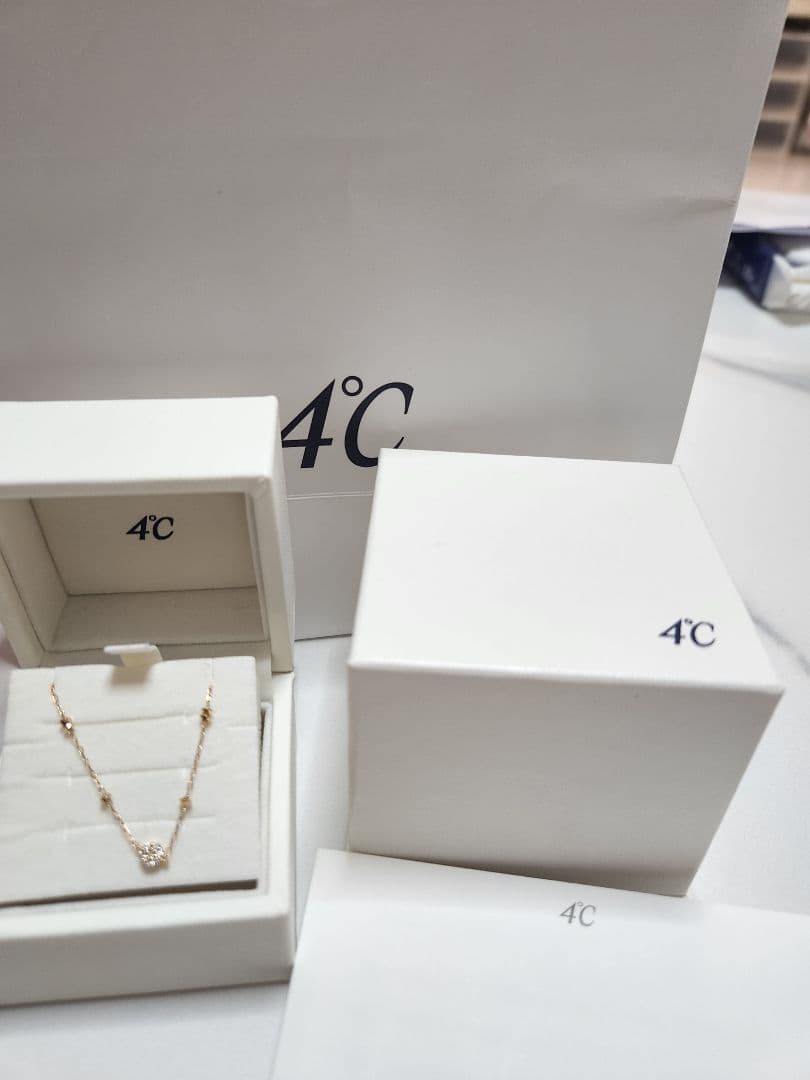 4℃　K18　ピンクゴールド ブレスレット