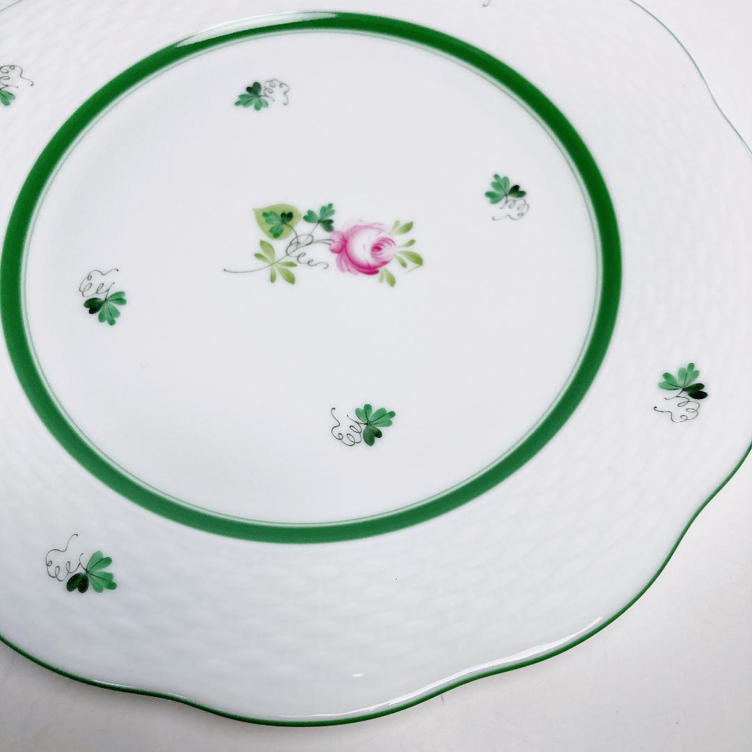 ヘレンド ウィーンのバラ プレート(19㎝) 2枚セット　　薔薇