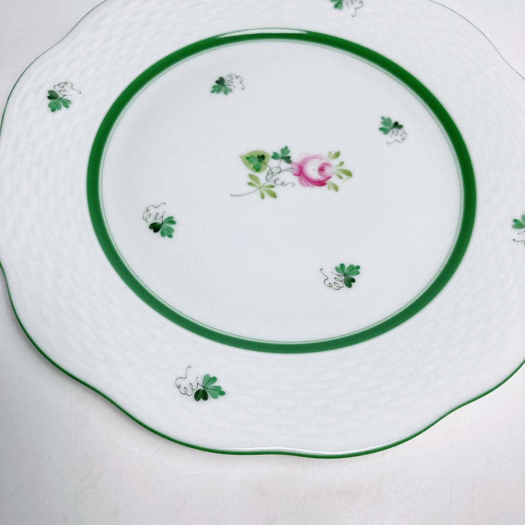 ヘレンド ウィーンのバラ プレート(19㎝) 2枚セット　　薔薇