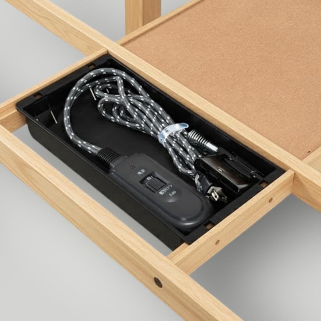 【新品・未使用】リビングコタツ シェルタ 天然木　ダイニングこたつ ハイタイプ