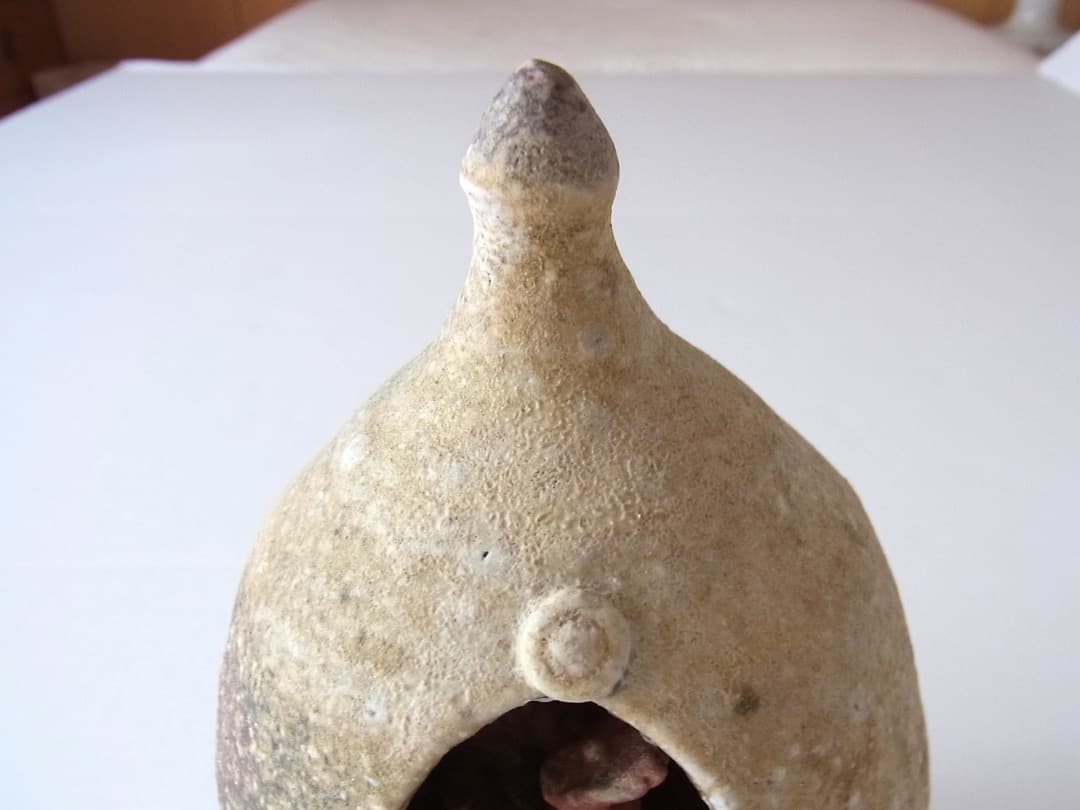 森岡成好『焼き締め・宝珠』／古民藝 李朝 骨董 パナリ やちむん 安南 黒高麗