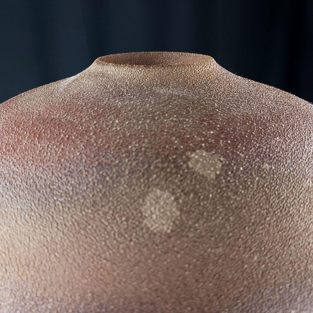 Y2295-5 備前焼 大壷 花瓶 花生 陶印有 高さ41㎝