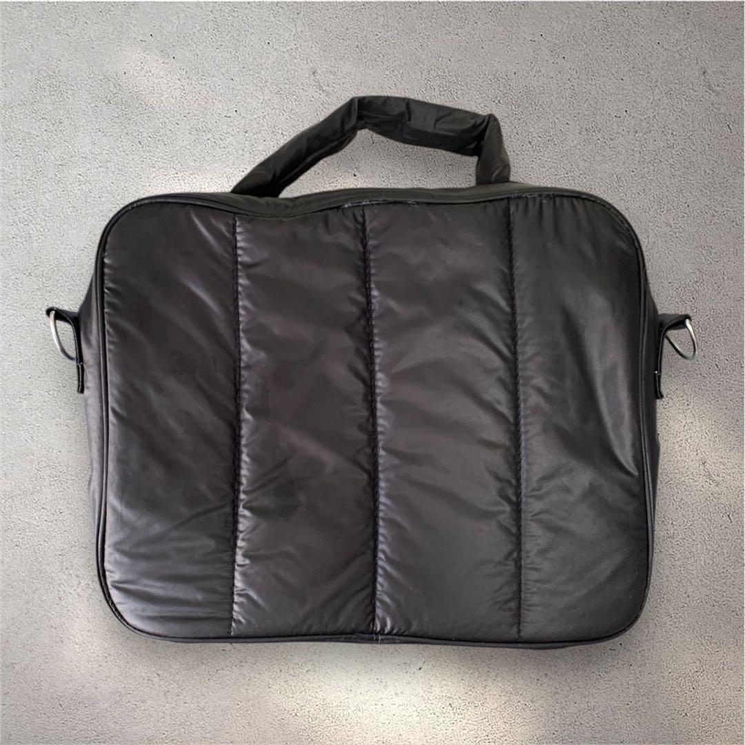 【ほぼ未使用】Calin／キルティングマザーズポーチバッグ(BLK)