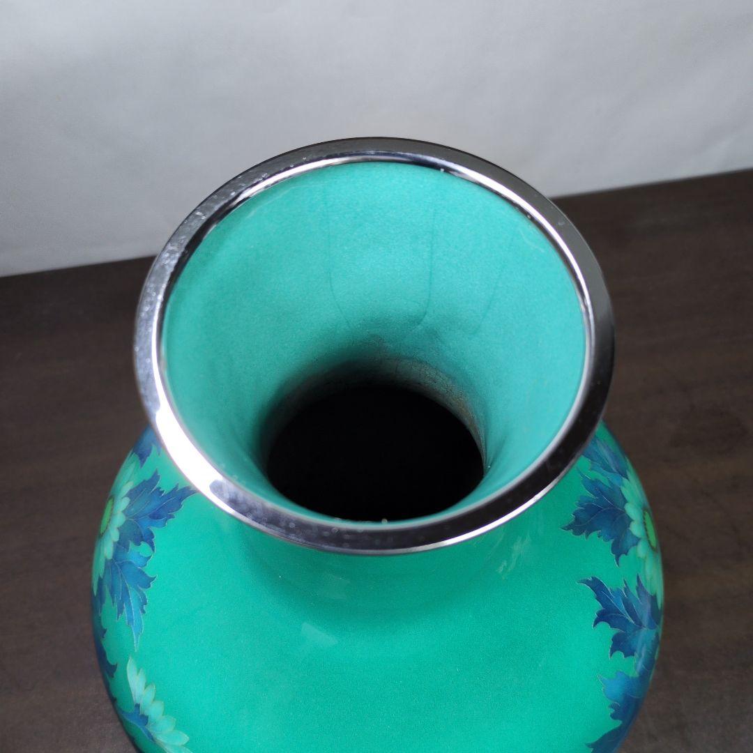 田村七宝工芸 花文 花瓶 2点セット