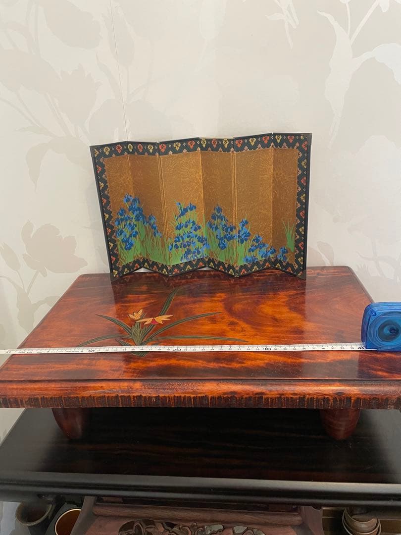 未使用　木製台座　讃岐彫　彫刻