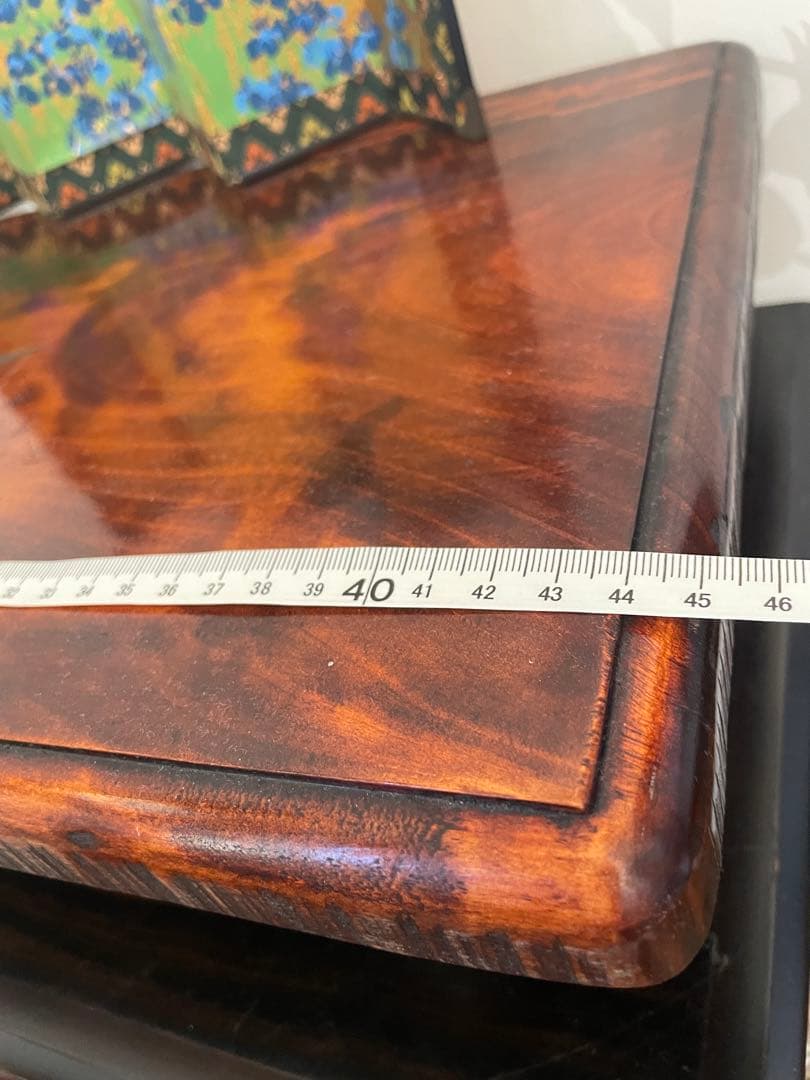 未使用　木製台座　讃岐彫　彫刻