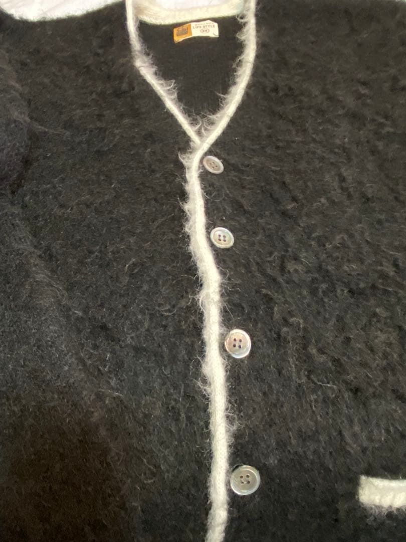 SAINT M××××××2025 AW KNIT CARDIGAN／BLK