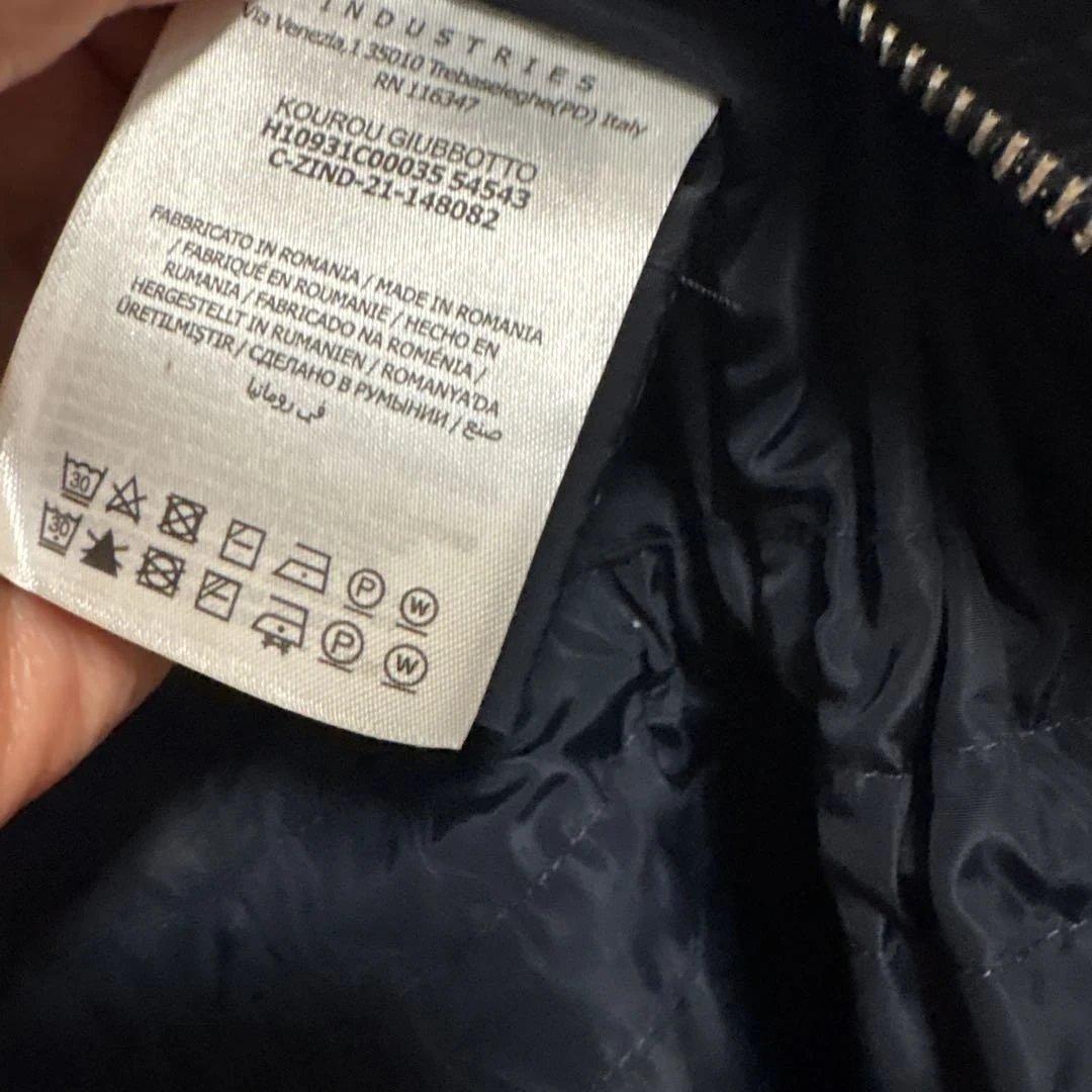 モンクレールkouro美品スプリングコートサイズ1 ネイビー本物Hタグ1M