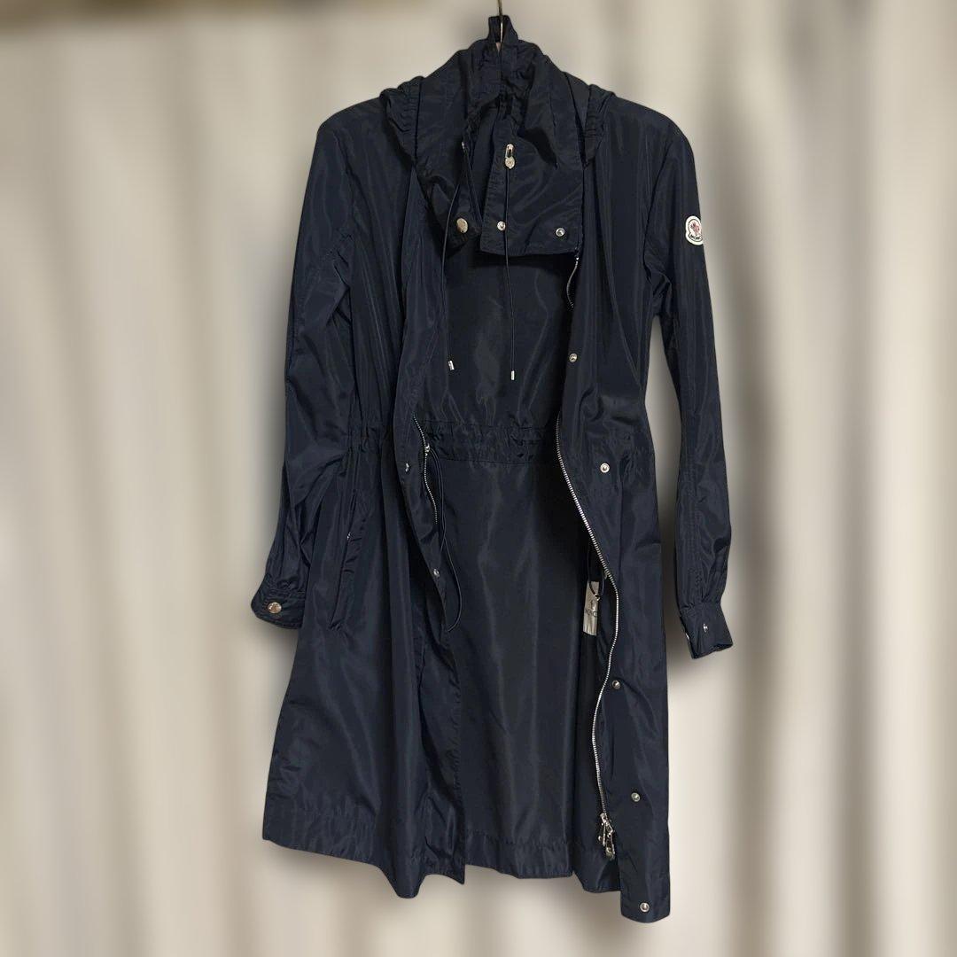 モンクレールkouro美品スプリングコートサイズ1 ネイビー本物Hタグ1M