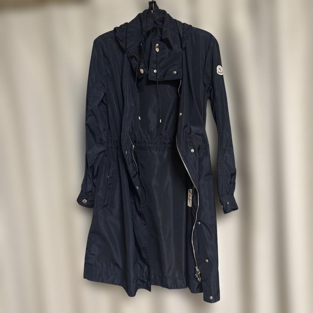 モンクレールkouro美品スプリングコートサイズ1 ネイビー本物Hタグ1M