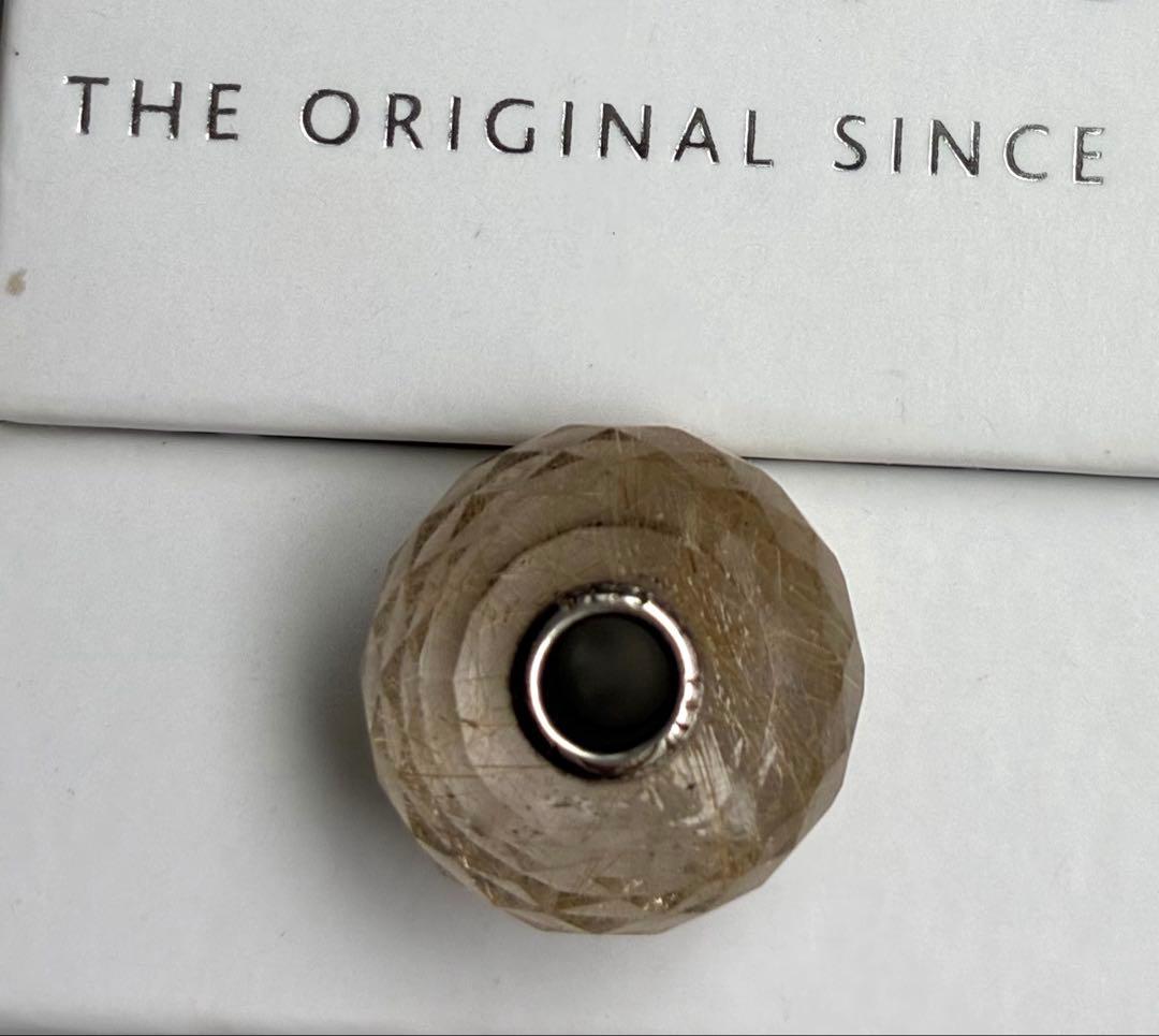 値下げ✴︎トロールビーズ　天然石【ルチルクォーツ】