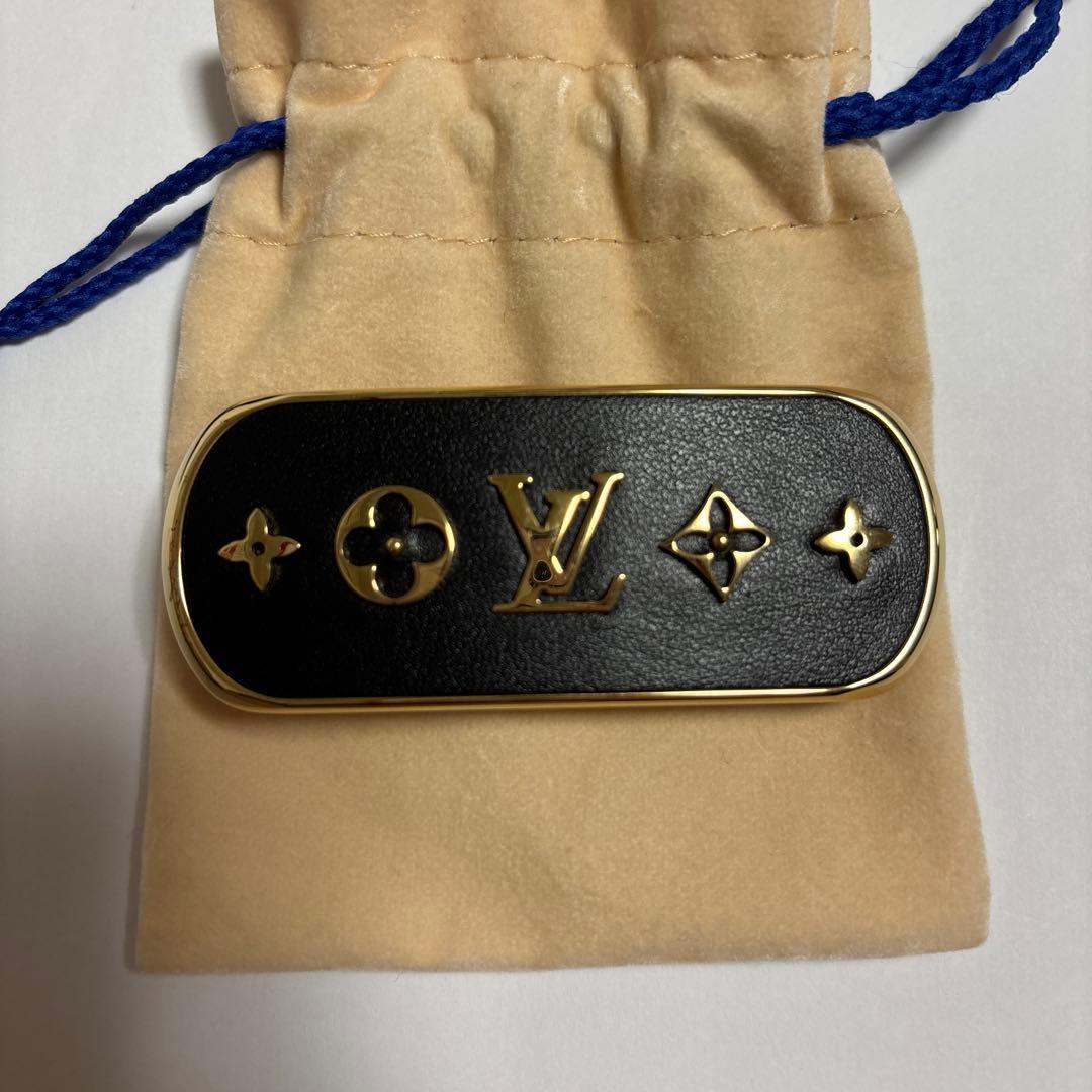 LOUIS VUITTON ヘアピン ゴールド ブラック