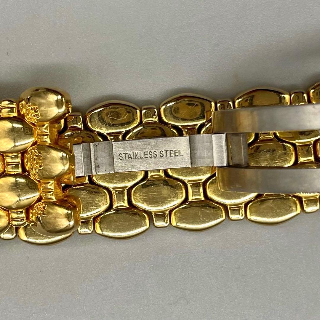 新品電池✨️DELMA les supremes ビジュー ゴールド金具 スクエア