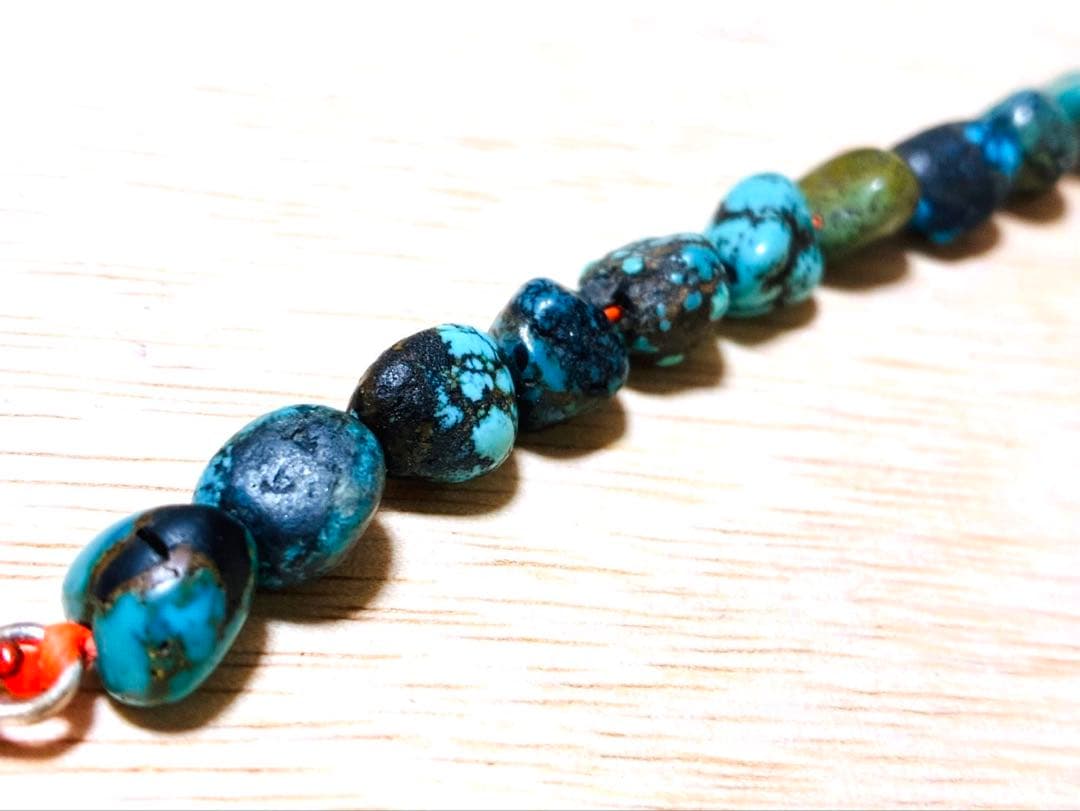 【未使用】ブレスレット　シルバー925 ターコイズ　ナンバーエイト　キングマン