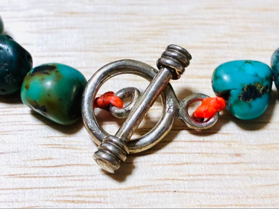 【未使用】ブレスレット　シルバー925 ターコイズ　ナンバーエイト　キングマン