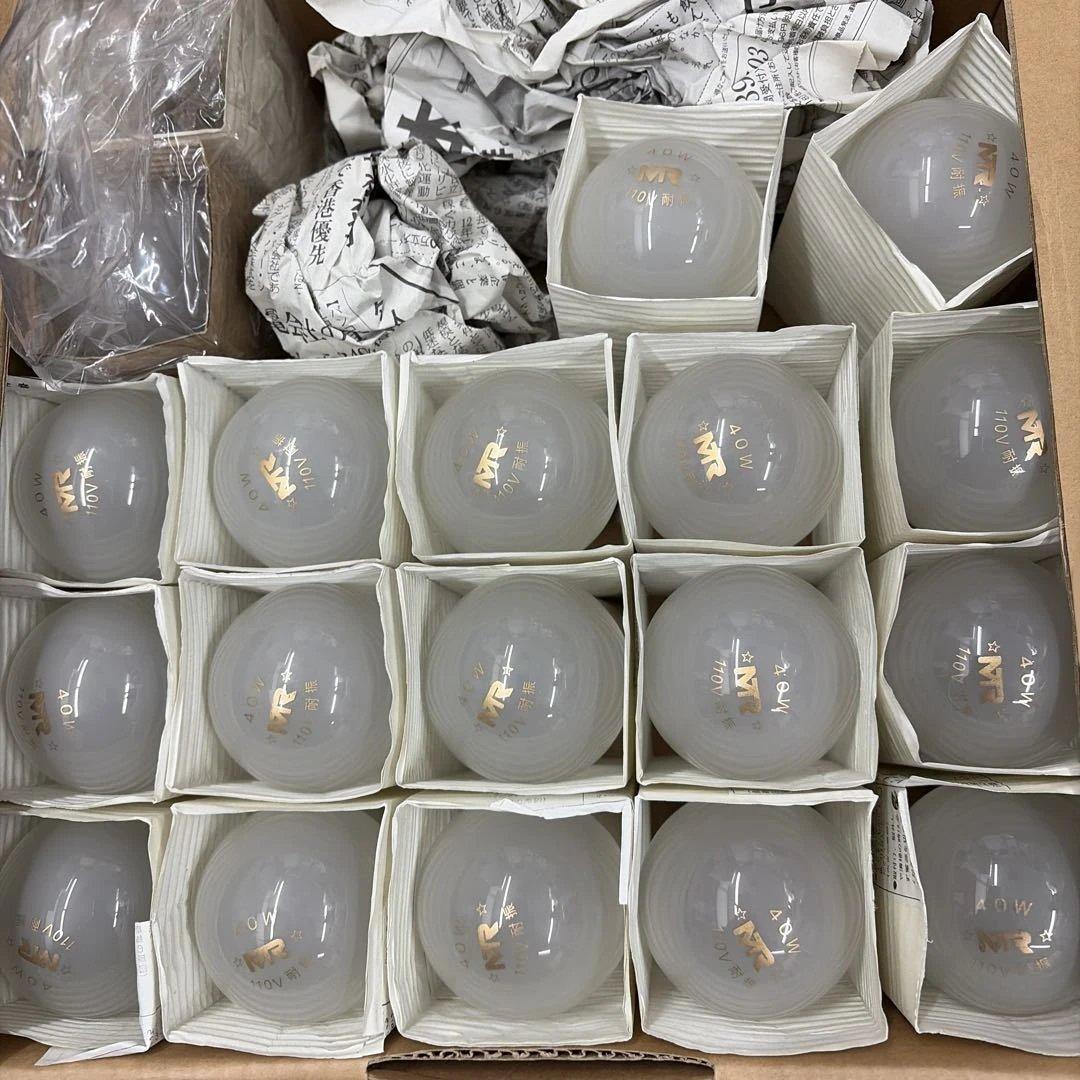 耐振艶消　白熱電球 110V 40W 25個セット4箱と17個計117ケ