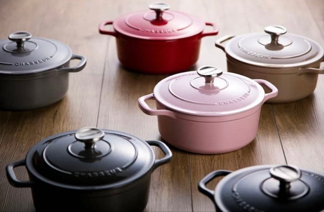 新品　CHASSEUR サブライム ラウンドキャセロール　24cm 両手鍋