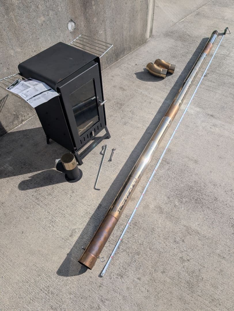 【送料無料】マウントsumi emo薪ストーブ 延長煙突付き