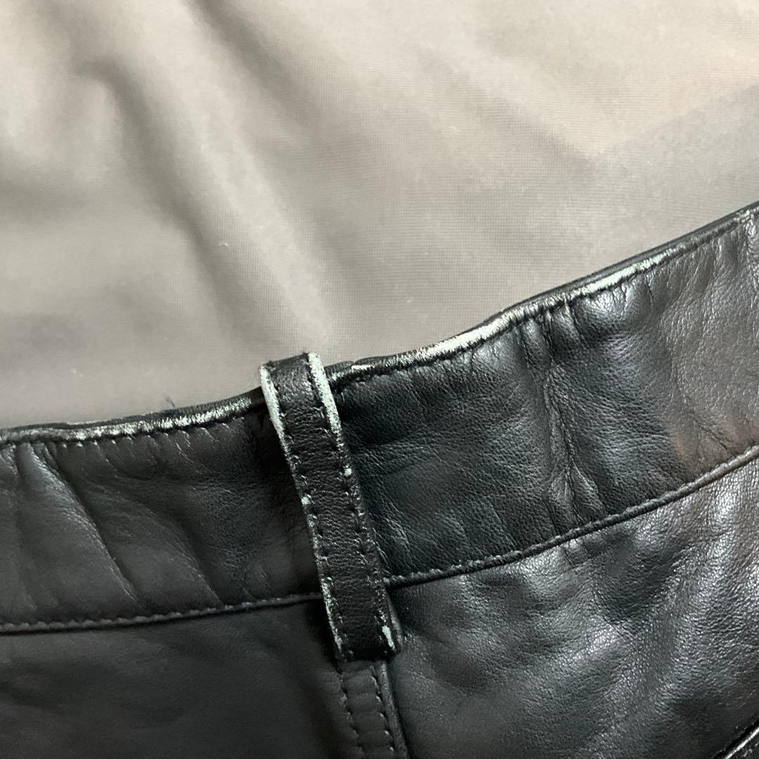ポールスミス　Paul Smith レザーパンツ　黒