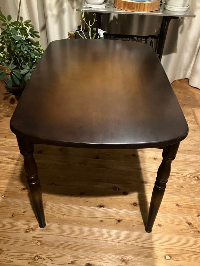 昭和レトロ　ダイニングテーブル　飛騨産業　キツツキマーク　２人用