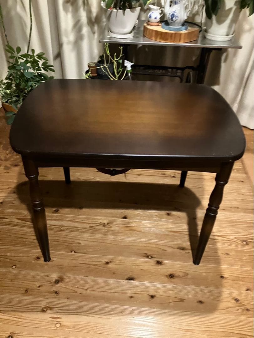 昭和レトロ　ダイニングテーブル　飛騨産業　キツツキマーク　２人用