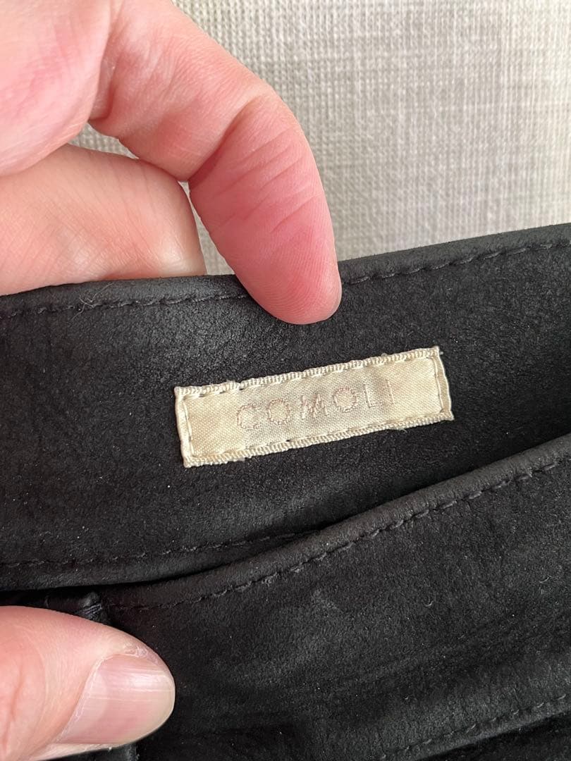 COMOLI ヌバックレザー 5Pパンツ size2 牛革