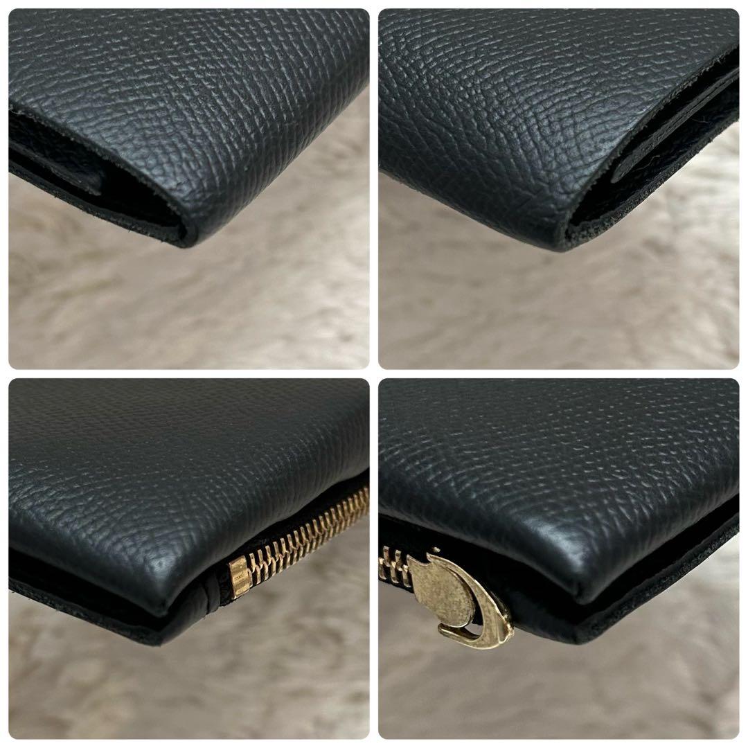 ✨美品✨MOKU 小さく薄い長財布UNO ver.１ノブレッサカーフレザー　黒