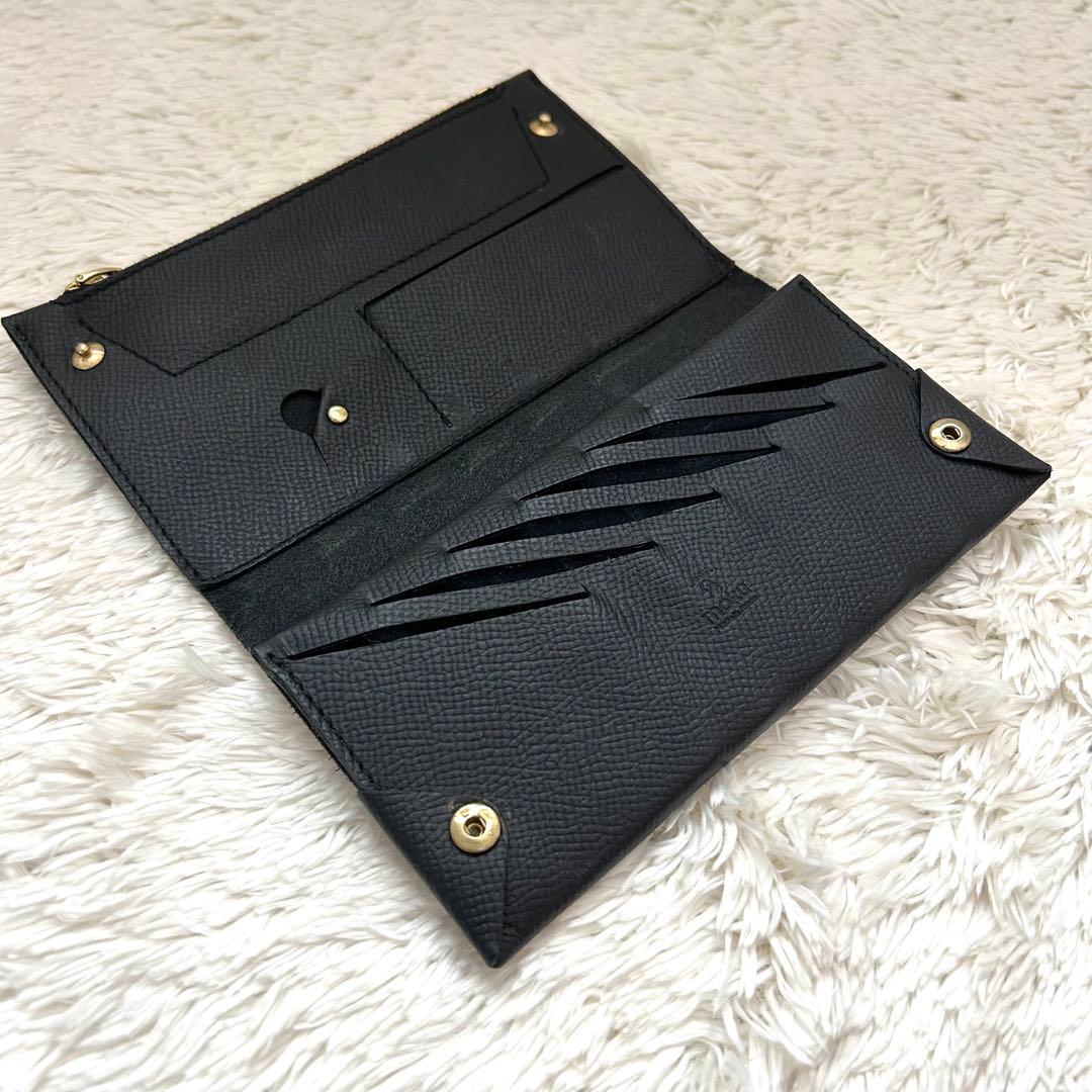✨美品✨MOKU 小さく薄い長財布UNO ver.１ノブレッサカーフレザー　黒