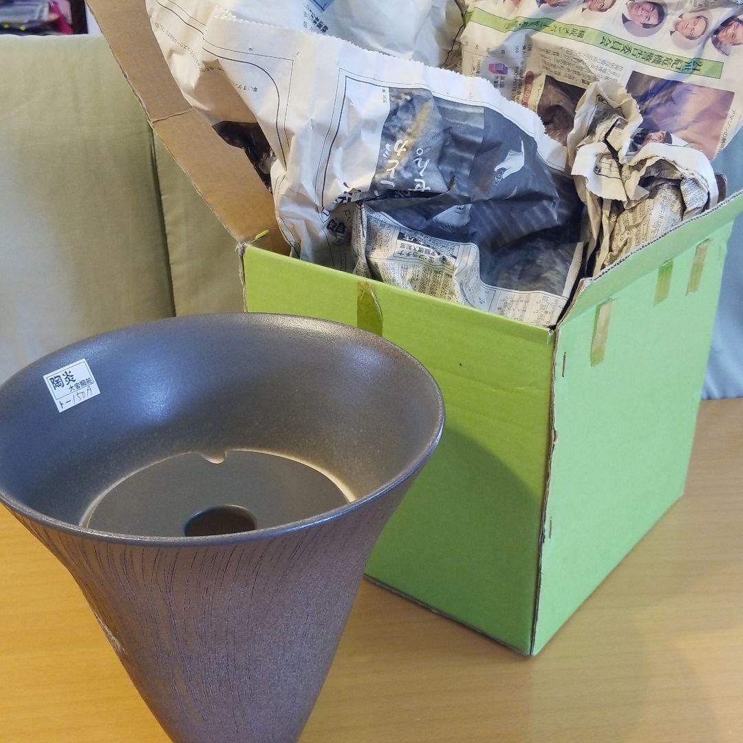 花器 剣山受け台付き 美品 箱付き